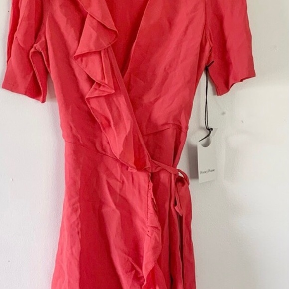 Privacy Please mini wrap ruffles dress. NWT - Picture 2 of 5